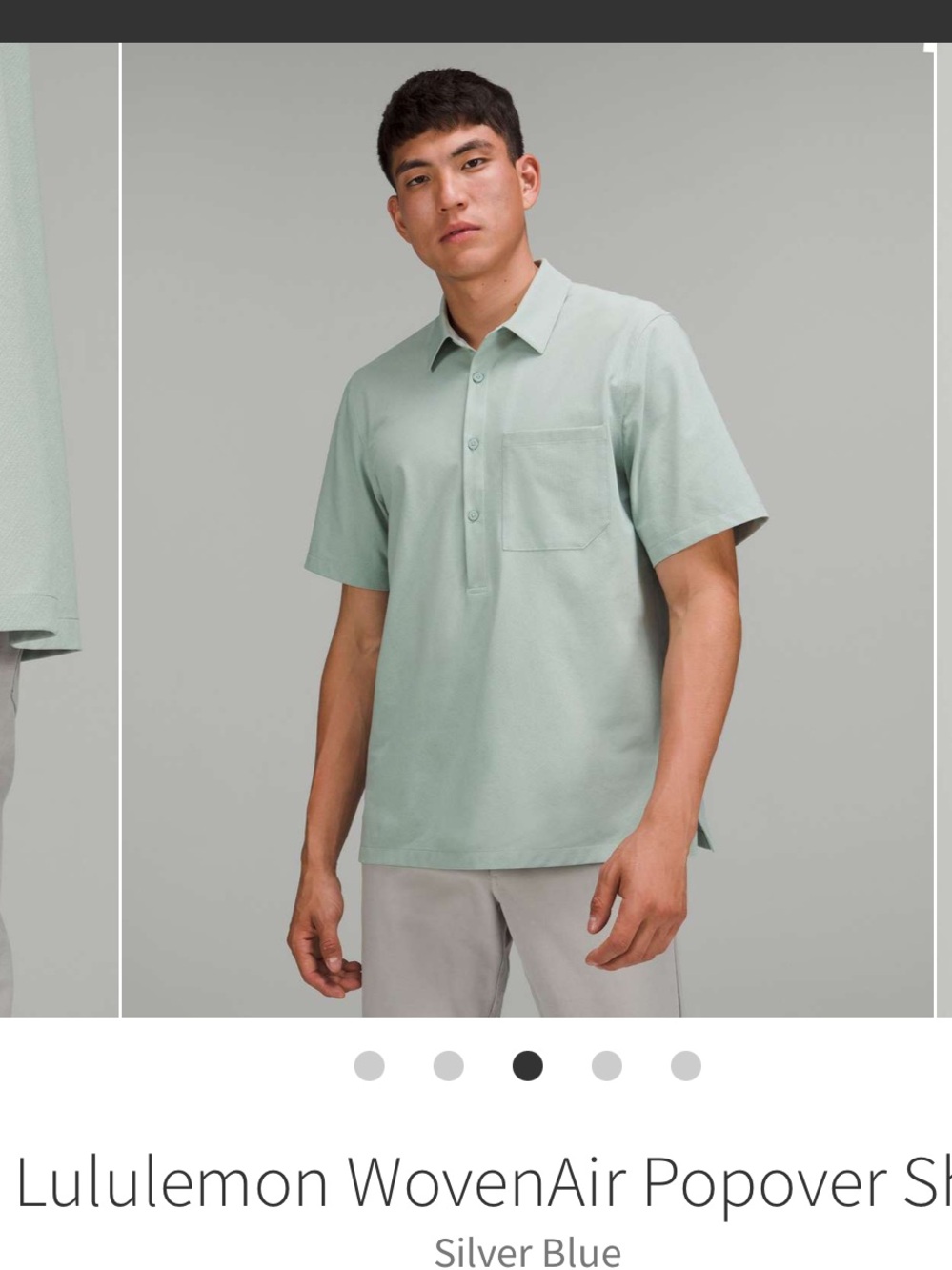 lululemon athletica light green WovenAir Popover